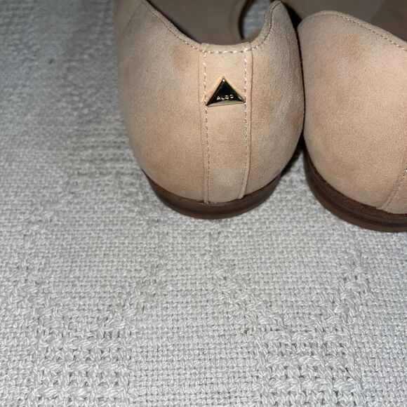Aldo Women’s Dressy Flats Size 8 M Beige Leather Going Out Party Fun NWOB - Picture 11 of 12